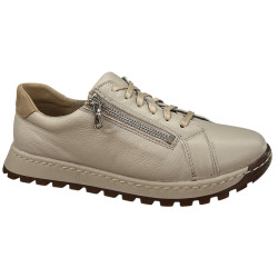 WASAK 0749 beżowe półbuty damskie skóra naturalna – wygodne buty na co