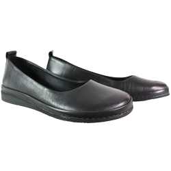 Półbuty damskie Ravini 91182 skóra naturalna czarne wygodne eleganckie