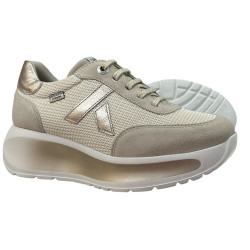 Callaghan sneakersy damskie skórzane beżowe lekkie wygodne