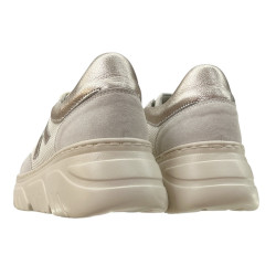Callaghan 51816 sneakersy damskie skórzane beżowe lekkie