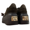 CheBello 5002 skórzane sneakersy damskie brązowe na platformie modne