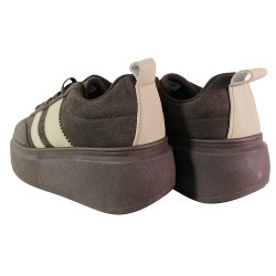 Sneakersy damskie Seastar LA319P brązowe zamszowe wygodne modne coffee