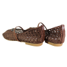 Brązowe baleriny Seastar JH583P ażurowe – lekkie eleganckie HIT