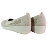 Półbuty damskie Let Get TA7573-3 beżowe na koturnie siatka lekkie wygo