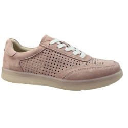 Goodin GD-XW-1017 różowe sneakersy damskie skóra naturalna ażurowe lek