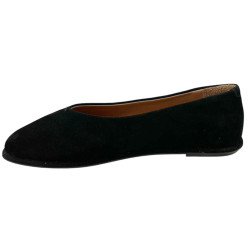 Verano 452.2700 baleriny damskie skóra naturalna czarne eleganckie