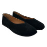 Verano 452.2700 baleriny damskie skóra naturalna czarne eleganckie