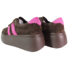 Sneakersy damskie Goodin GD-XW-1044 skóra brąz zamsz wygodne modne