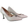 Czółenka damskie Vinceza 62291 szare szpilka eleganckie wygodne lico