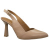 Tomex szpilki damskie beżowe skóra naturalna slingback eleganckie sand