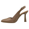Tomex szpilki damskie beżowe skóra naturalna slingback eleganckie sand