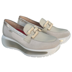 Callaghan 61610 półbuty damskie skórzane komfortowe slip-on