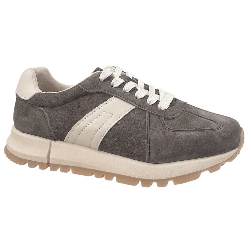 Vinceza 93219 damskie sneakersy skóra naturalna szare | wygodne buty c