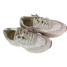 Sneakersy damskie Filippo DP7707 skóra zamszowa beżowe siatka wygodne