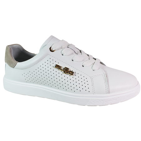Sneakersy damskie Filippo DP6738 skóra naturalna białe wygodne modne