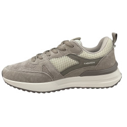 Sneakersy damskie skórzane Cambell 26-98320 beżowe wygodne sportowe