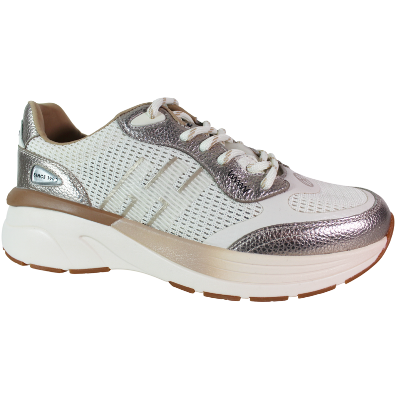 Sneakersy damskie Hispanitas HV264501 skóra beż złote siatka premium