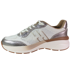 Sneakersy damskie Hispanitas HV264501 skóra beż złote siatka premium