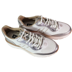 Sneakersy damskie Hispanitas HV264501 skóra beż złote siatka premium