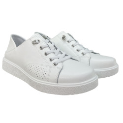 Vinceza 79590 białe skórzane sneakersy damskie | ButyAlga
