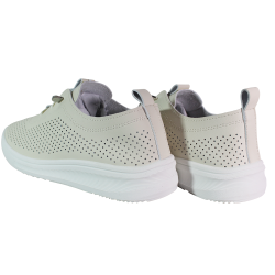 Sneakersy damskie Potocki 26-16366 beżowe lico ażurowe wygodne lekkie
