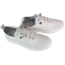 Sneakersy damskie Potocki 26-16366 beżowe lico ażurowe wygodne lekkie