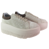 Sneakersy damskie Goodin GD-LX1199 skóra beżowe zamszowe ażurowe wygod