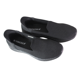 Sneakersy damskie Vinceza 13651 czarne wsuwane slip-in wygodne lekkie