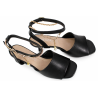 Sandały damskie Vinceza 62297 czarne na słupku eleganckie wygodne
