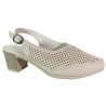 Sandały damskie Weide 6272 beżowe ażurowe na klocku wygodne eleganckie