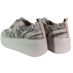 Sneakersy damskie Filippo DP7799 khaki haftowane wygodne lekkie stylow