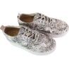 Sneakersy damskie Filippo DP7799 khaki haftowane wygodne lekkie stylow
