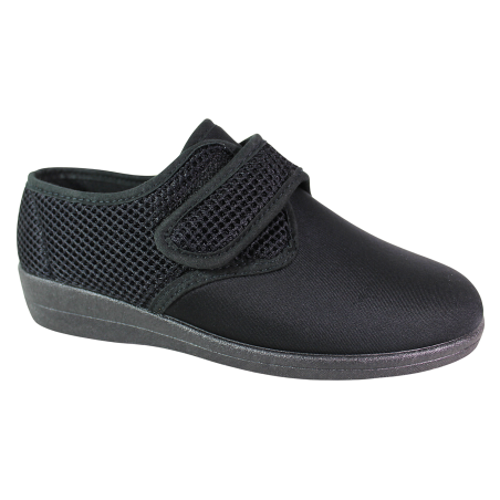 Półbuty damskie Comfooty 2800 czarne na rzepy slippers wygodne