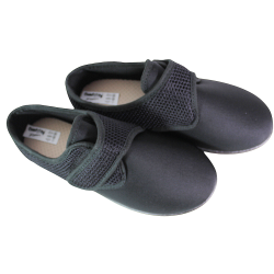 Półbuty damskie Comfooty 2800 czarne na rzepy slippers wygodne