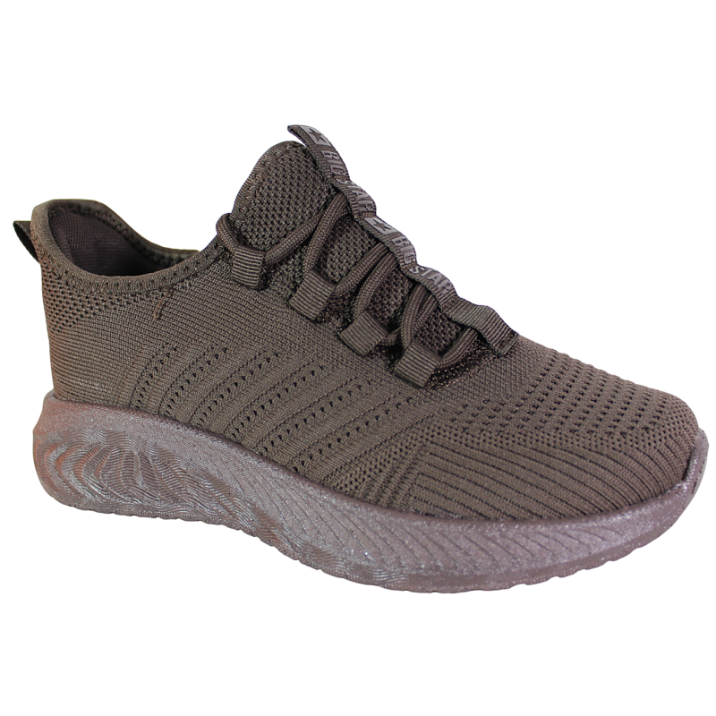 Sneakersy damskie Big Star UU274055 brązowe czekoladowe wygodne