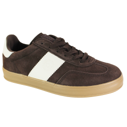 Sneakersy damskie Big Star UU274008 brąz zamsz czekoladowe wygodne