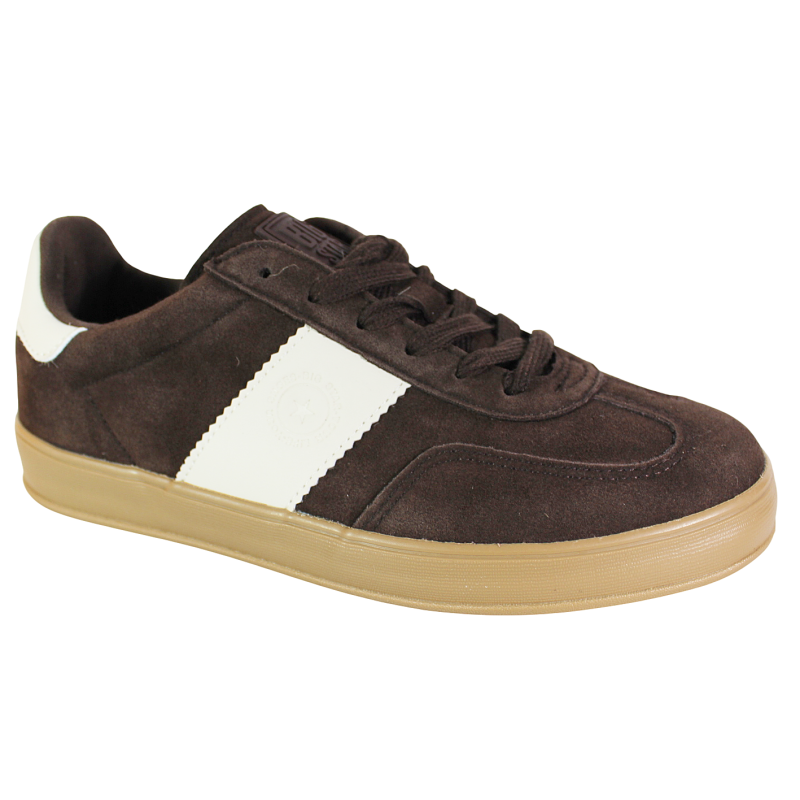 Sneakersy damskie Big Star UU274008 brąz zamsz czekoladowe wygodne