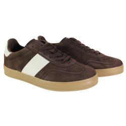 Sneakersy damskie Big Star UU274008 brąz zamsz czekoladowe wygodne
