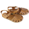 Sandały damskie Vacarro 0162-25 skóra brąz lico koturn