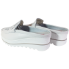 Klapki damskie Artiker 46C2850 skóra białe lico koturn ażurowe