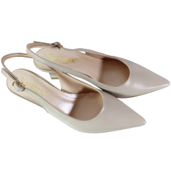 Beżowe sandały Visconi 7617498/320 na szpilce – elegancja premium