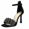 Karino 4218 sandały skórzane czarne na szpilce | Eleganckie sandały