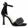 Karino 4218 sandały skórzane czarne na szpilce | Eleganckie sandały