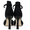 Karino 4218 sandały skórzane czarne na szpilce | Eleganckie sandały