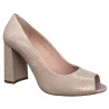 VISCONI 7077/900 Skóra Naturalna Czółenka Peep Toe Nude Eleganckie
