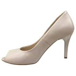 Neścior 021-C Skóra Naturalna Latte | Eleganckie Czółenka Damskie