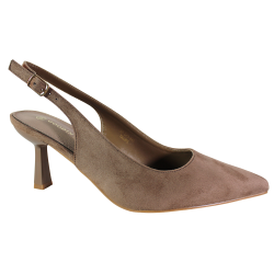 Sandały Goodin GD-DO-240 Taupe – eleganckie zamszowe sandały na szpilc