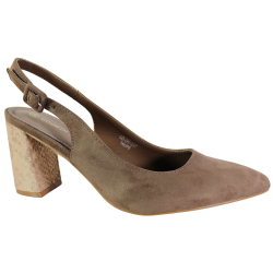Goodin GD-DO-237 Taupe – eleganckie sandały zamszowe na stabilnym kloc
