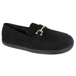 Barefoot Ideal Shoes 9811 – Czarne Zamszowe Półbuty Damskie