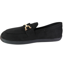 Barefoot Ideal Shoes 9811 – Czarne Zamszowe Półbuty Damskie